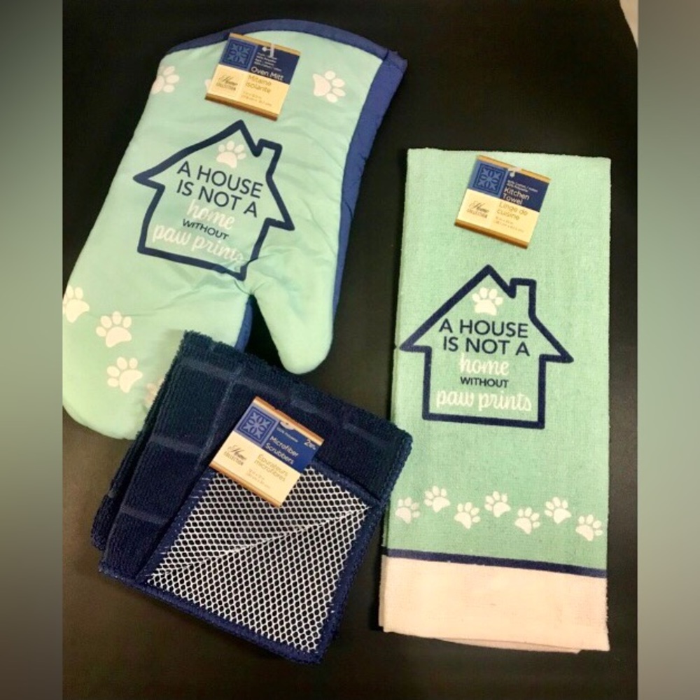 3 Pcs Animal Lovers Kitchen Set NWT